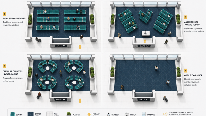 What Airport Gate Seating Reveals About Boarding Culture