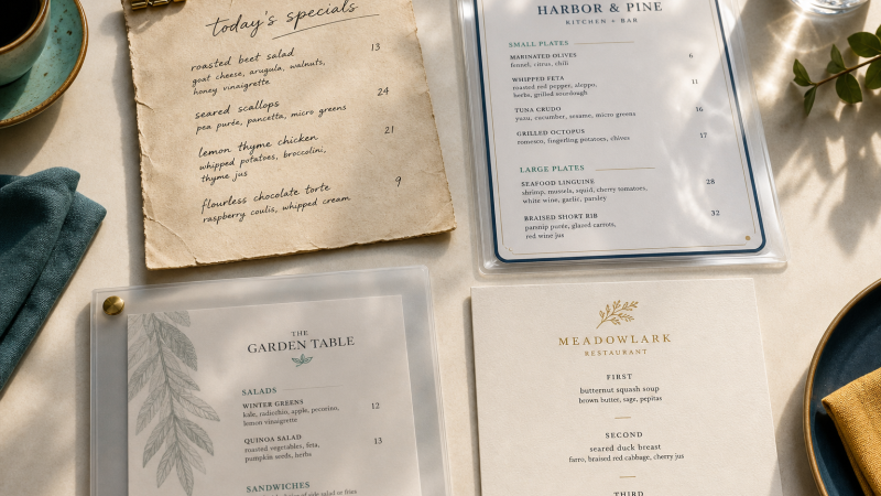 What Restaurant Menu Covers Tell You About What Actually Stays on the Menu