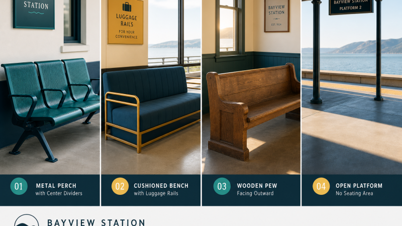 What Train Station Benches Tell You About Where to Wait