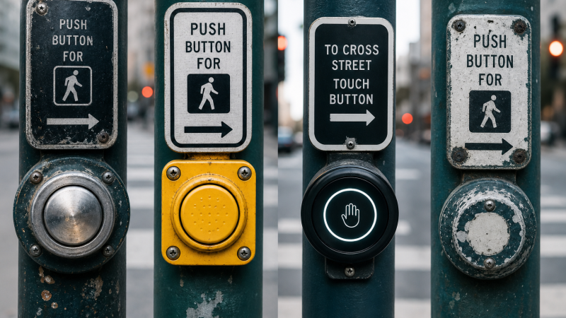 Why Pedestrian Crossing Buttons Work Differently in Every City